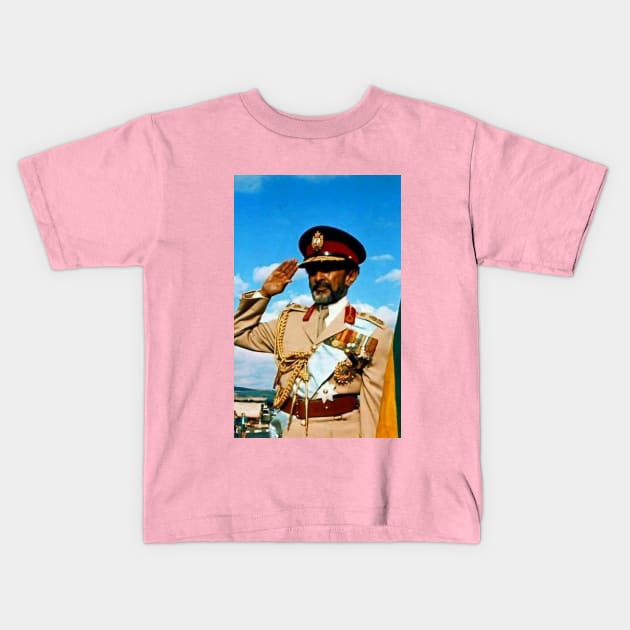 Mikey Jarrett "Emperor Selassie" Kids T-Shirt by Mikey Jarrett Official